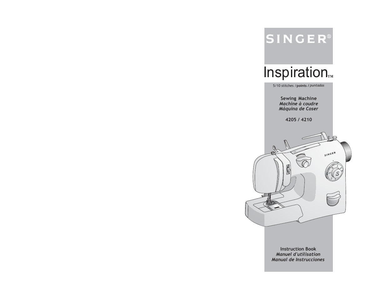 SINGER 4210 Inspiration User Manual | 40 pages