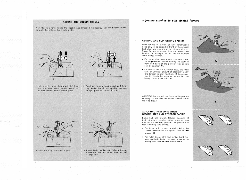 Raising the bobbin thread | SINGER 4314 User Manual | Page 16 / 44