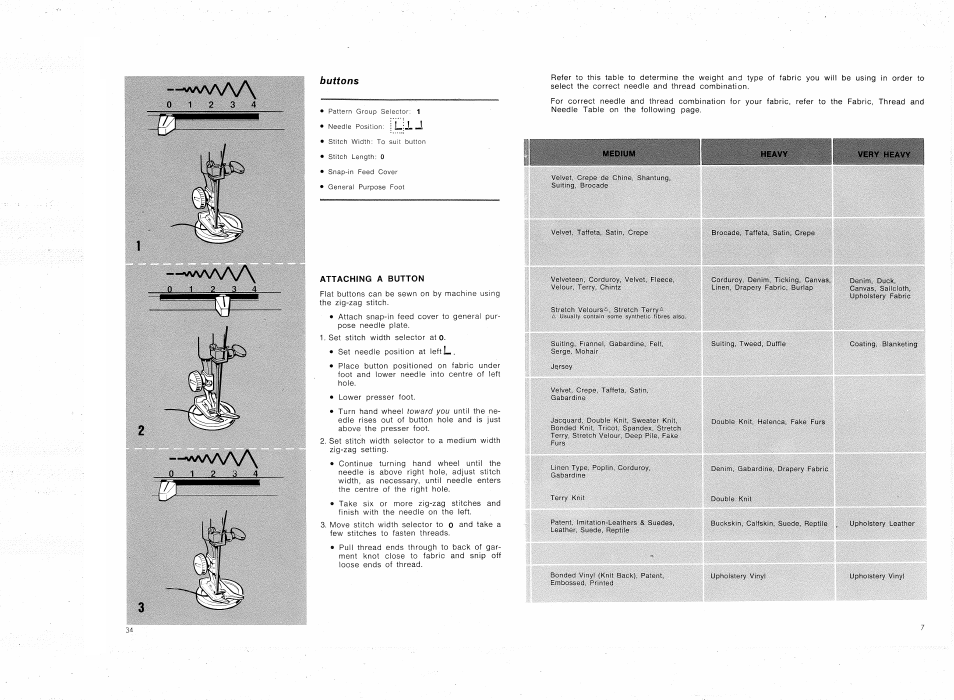 Medium heavy very heavy | SINGER 4314 User Manual | Page 9 / 44