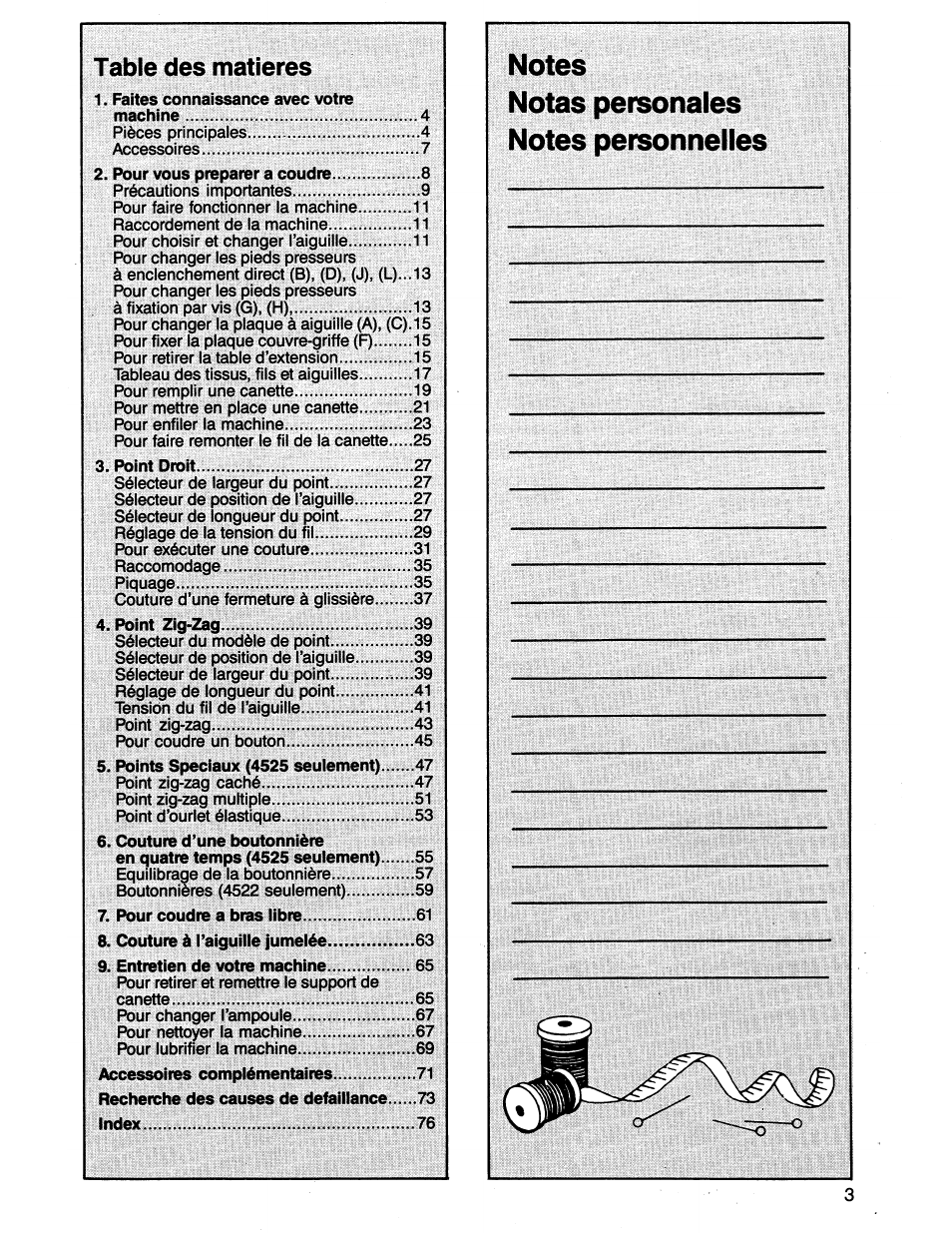 SINGER 7011 User Manual | Page 5 / 78