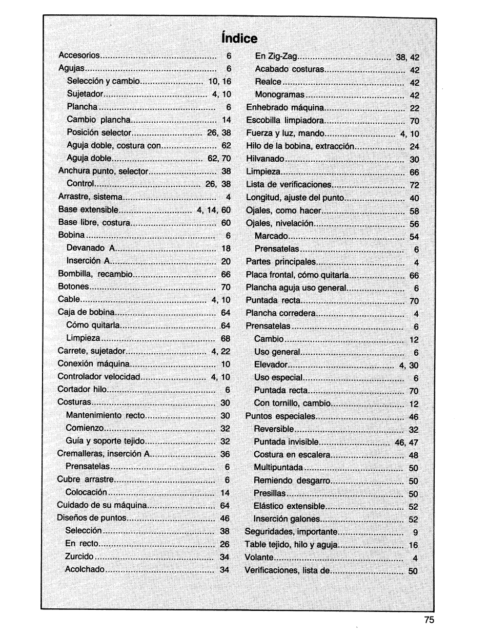 SINGER 7011 User Manual | Page 75 / 78