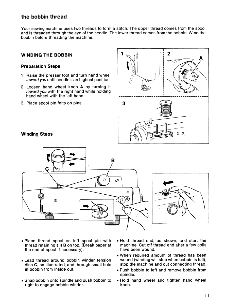 The bobbin thread | SINGER 5102 User Manual | Page 13 / 32