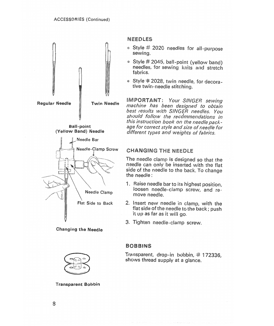 SINGER 513 Stylist User Manual | Page 10 / 64