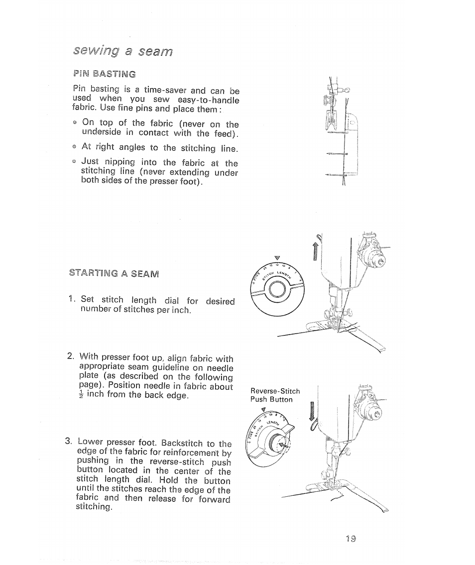 Sewma a seam | SINGER 513 Stylist User Manual | Page 21 / 64