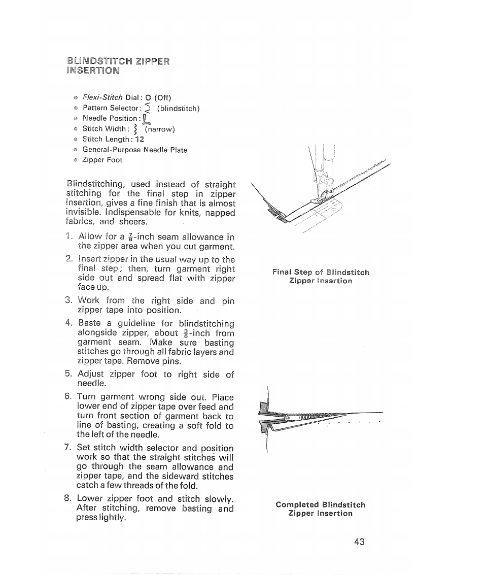 SINGER 513 Stylist User Manual | Page 45 / 64