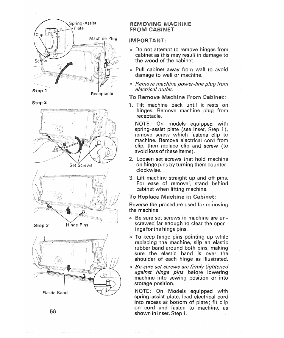 SINGER 513 Stylist User Manual | Page 58 / 64