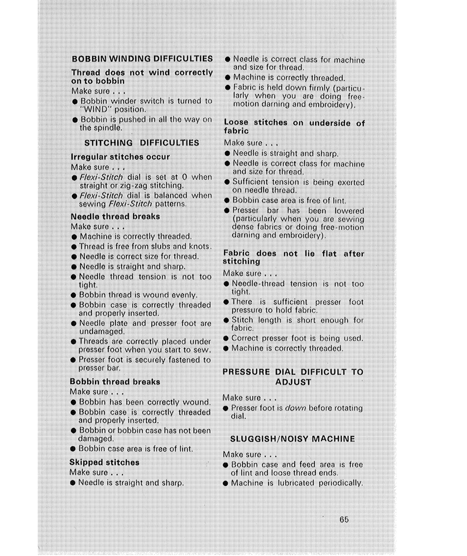 Вошть^тштв owncuvrms | SINGER 514 User Manual | Page 67 / 70
