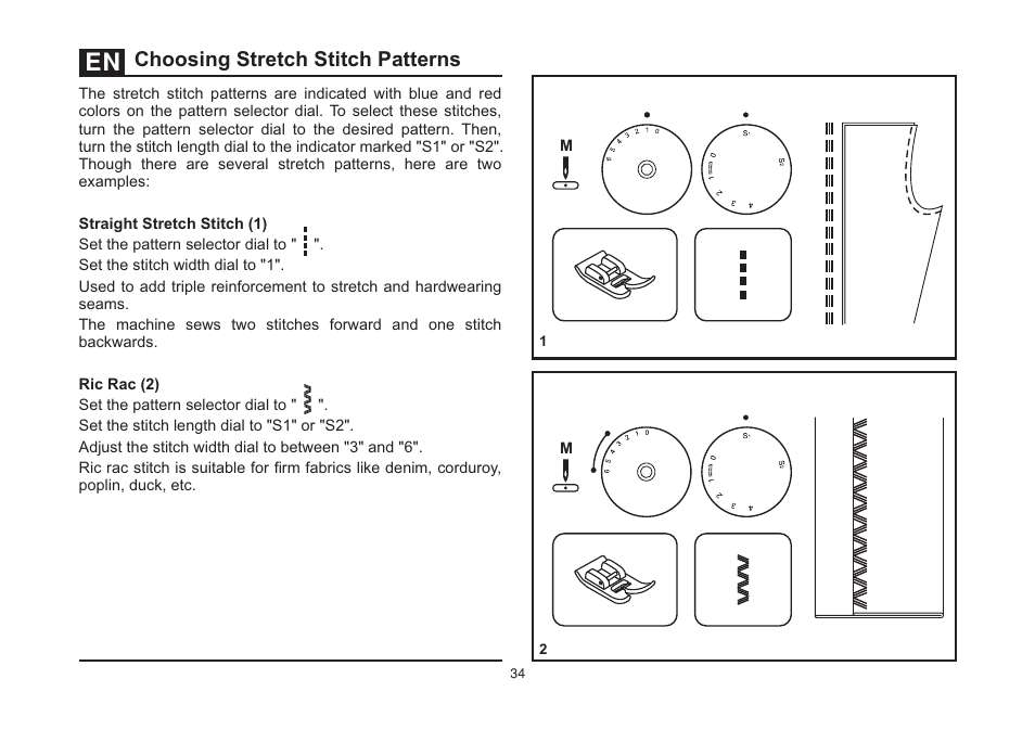 Choosing stretch stitch patterns | SINGER 5554 Heavy Duty Combo User Manual | Page 41 / 121