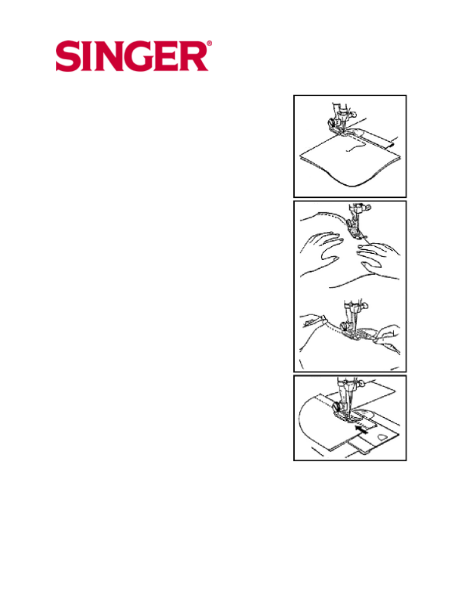 Starting a seam, 5 stitch sewing machines | SINGER 7025 User Manual | Page 21 / 47