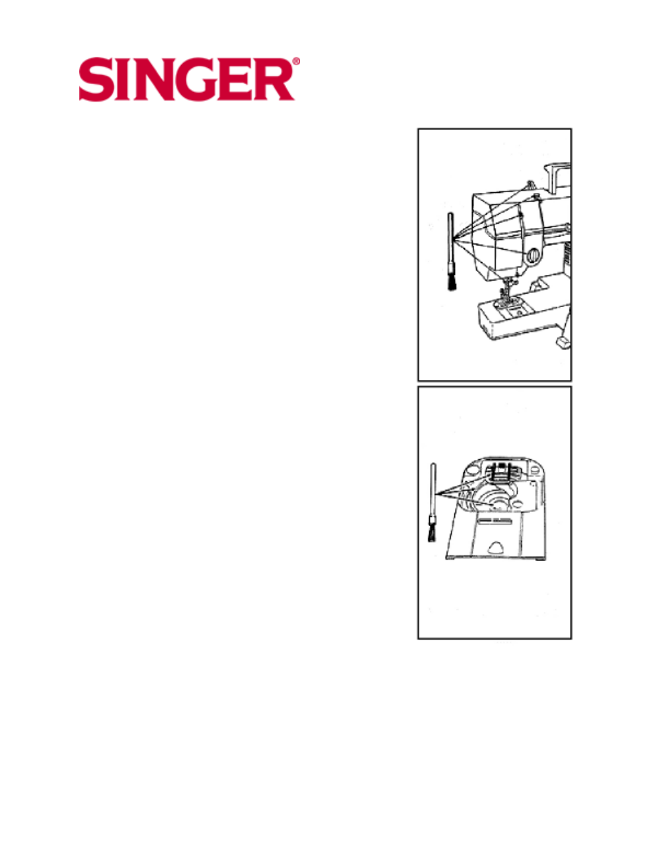 Cleaning the machine, 5 stitch sewing machine | SINGER 7025 User Manual | Page 43 / 47