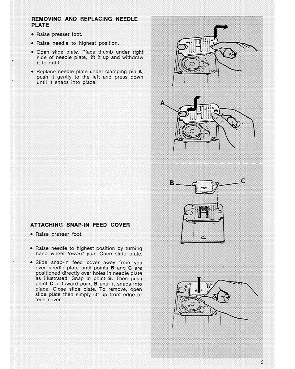SINGER 6104 User Manual | Page 7 / 44