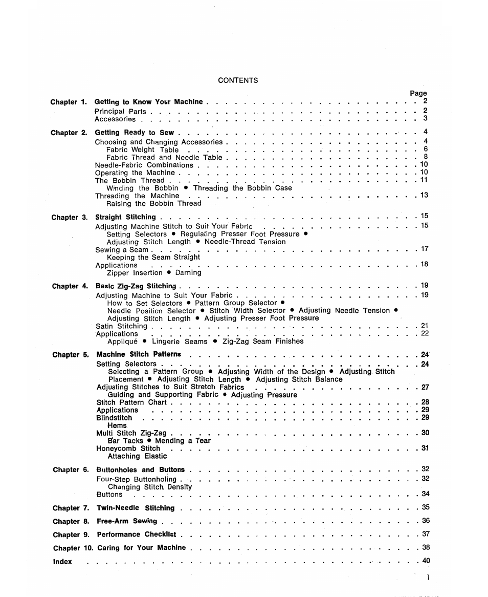 SINGER 6105 User Manual | Page 3 / 44