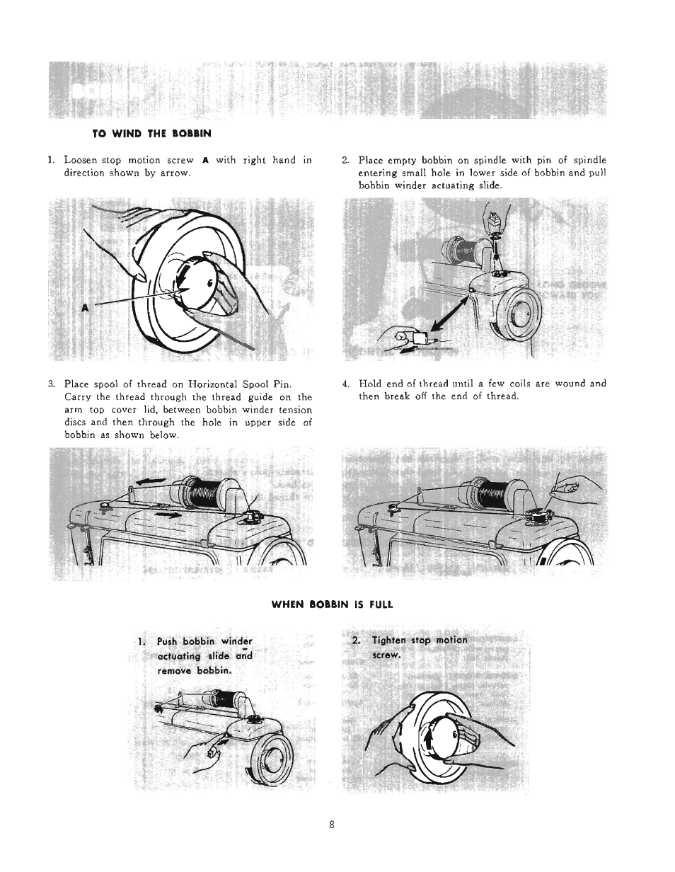 SINGER 610U User Manual | Page 10 / 43