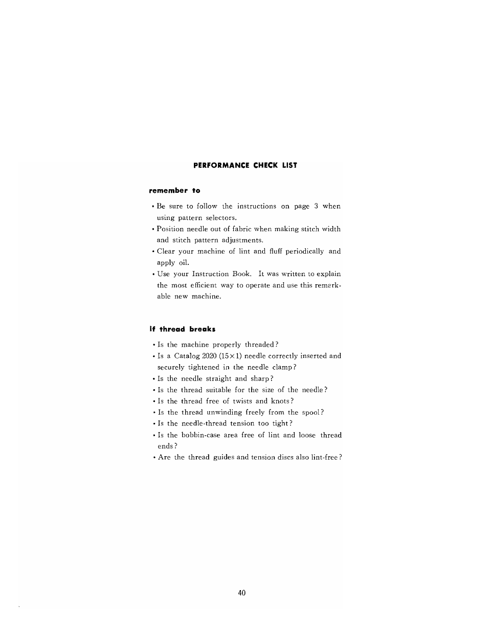 SINGER 610U User Manual | Page 42 / 43