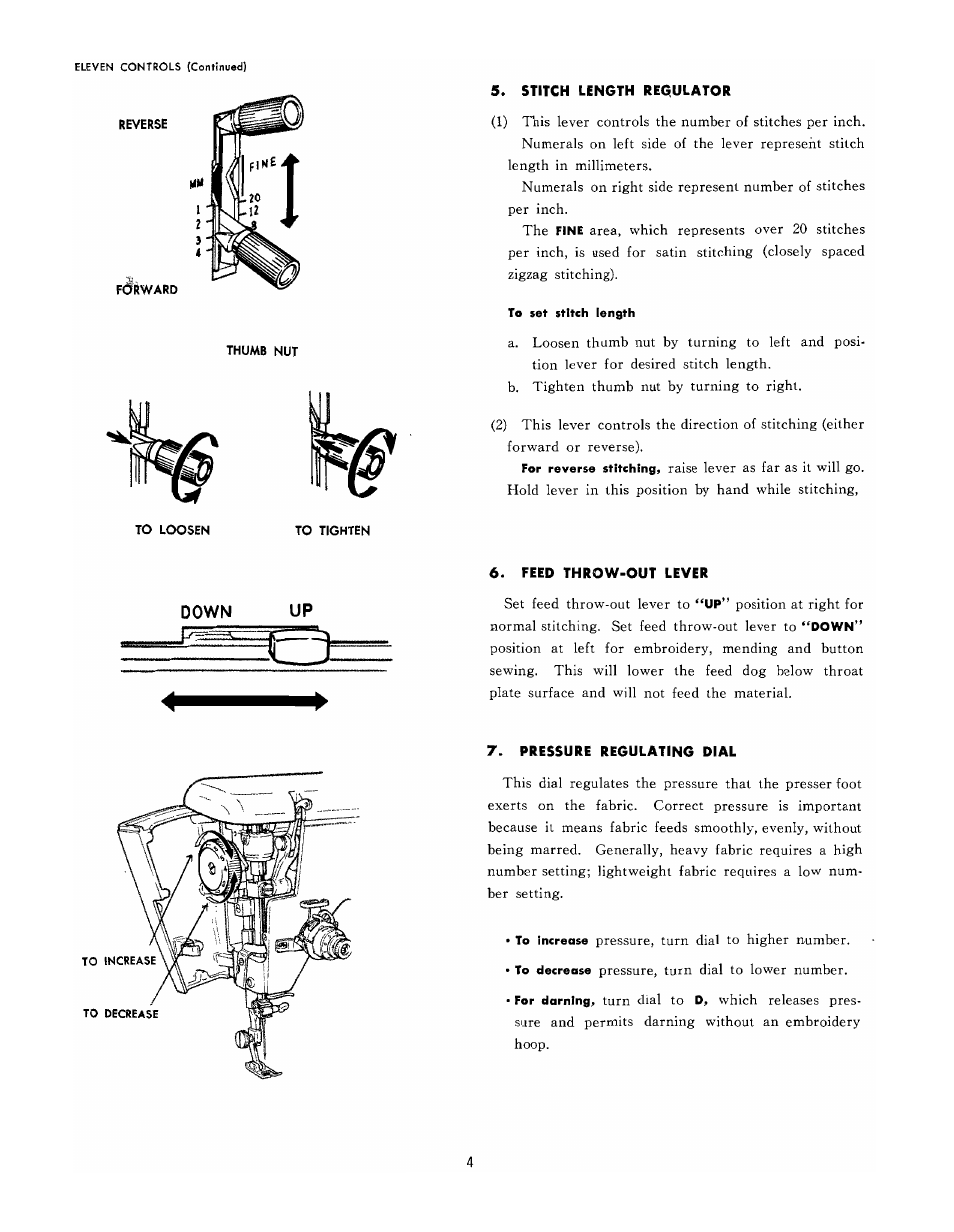 SINGER 610U User Manual | Page 6 / 43