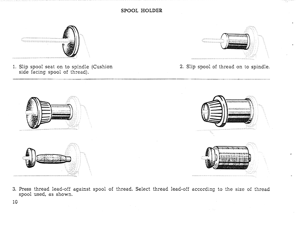Spoot hoipia | SINGER 611 User Manual | Page 12 / 108