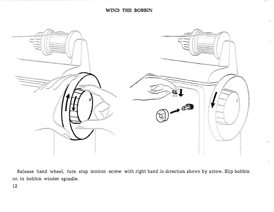 Wind the bobbin | SINGER 611 User Manual | Page 14 / 108