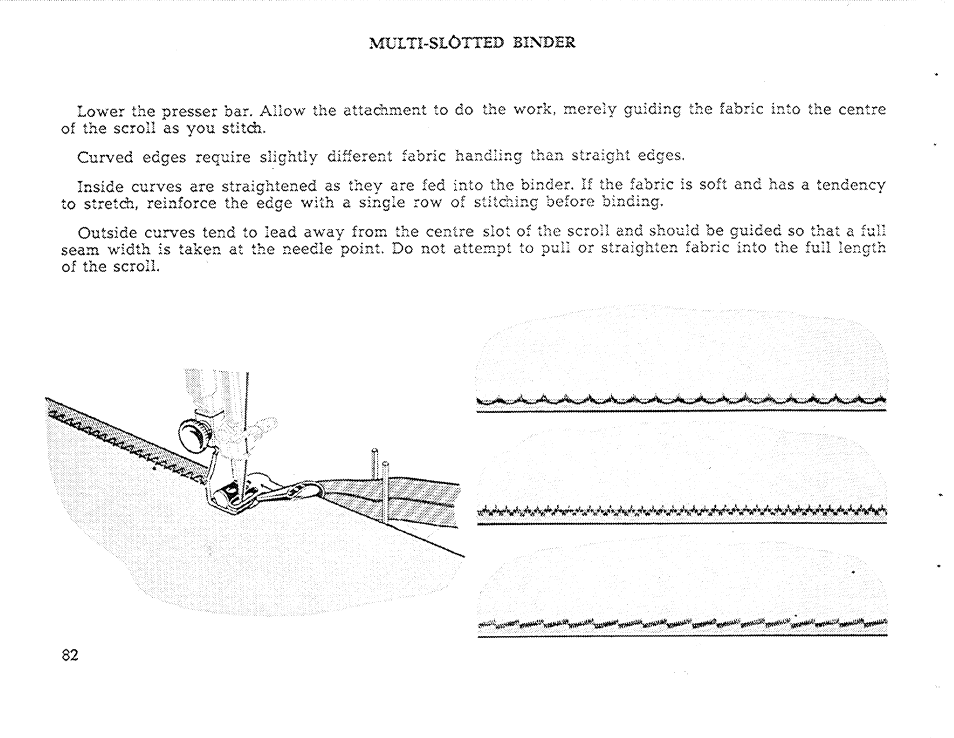 Mult!>siòtted binder | SINGER 611 User Manual | Page 84 / 108