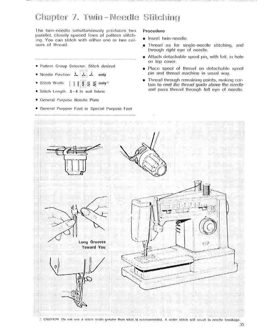 C.iiiiopter /v 1 will " ineedics | SINGER 6136 User Manual | Page 37 / 44