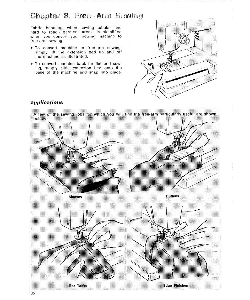 Applications | SINGER 6136 User Manual | Page 38 / 44