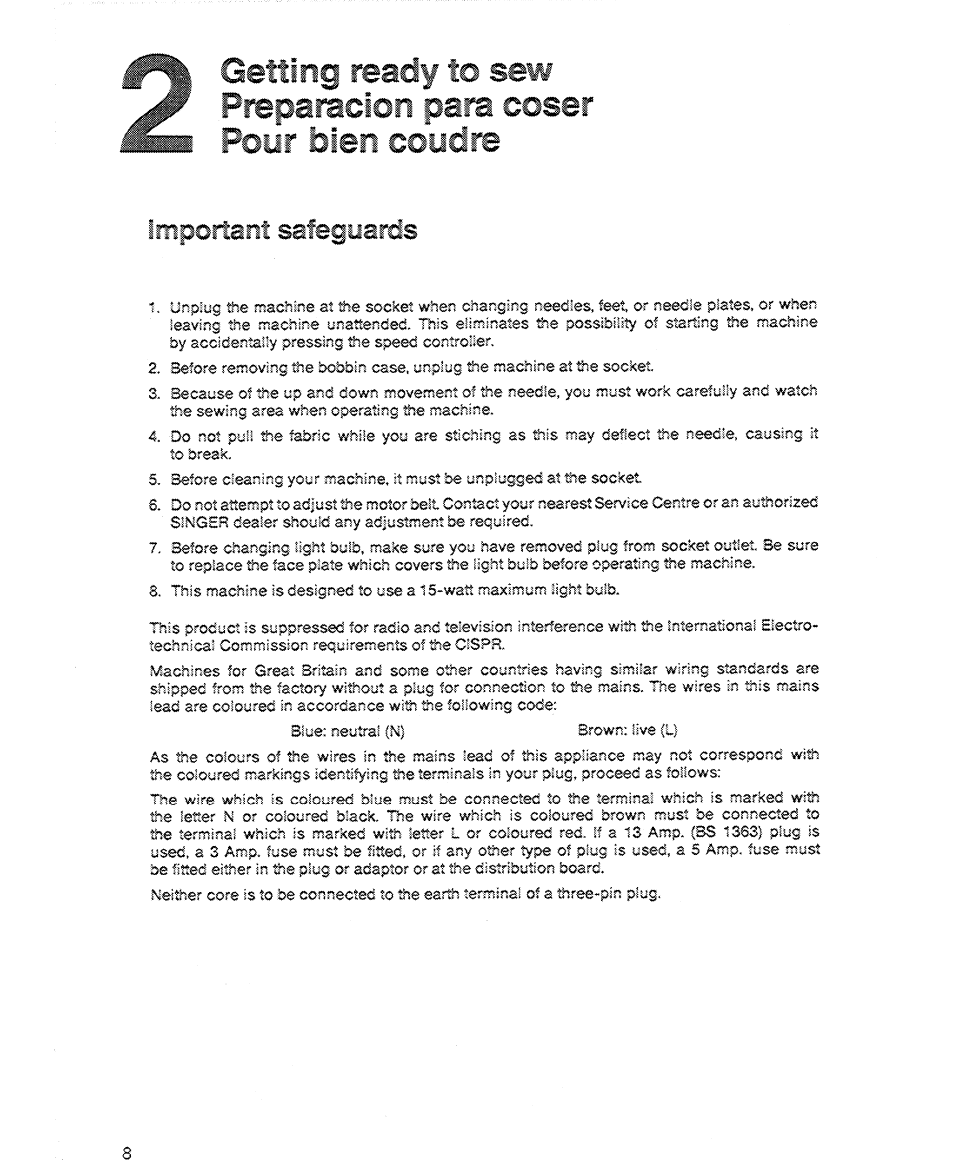 SINGER 6606 User Manual | Page 10 / 92