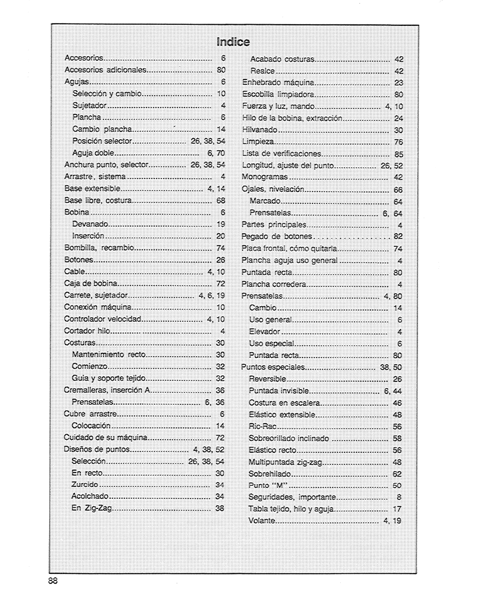 SINGER 6606 User Manual | Page 90 / 92