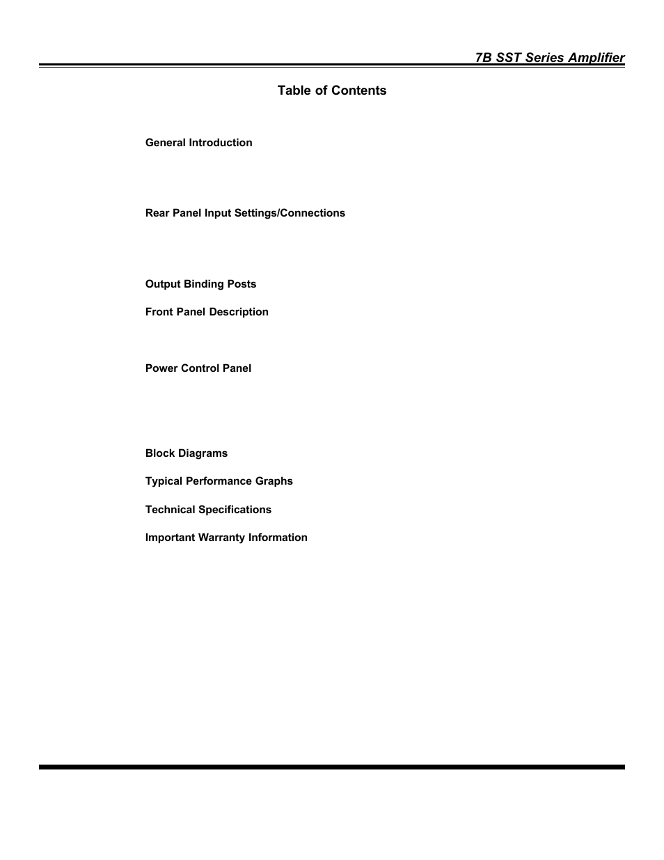 Bryston 7B SST User Manual | Page 2 / 14