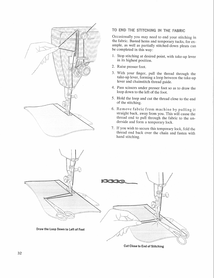 To ewd the stitch i | SINGER 626E6 Touch & Sew User Manual | Page 34 / 64