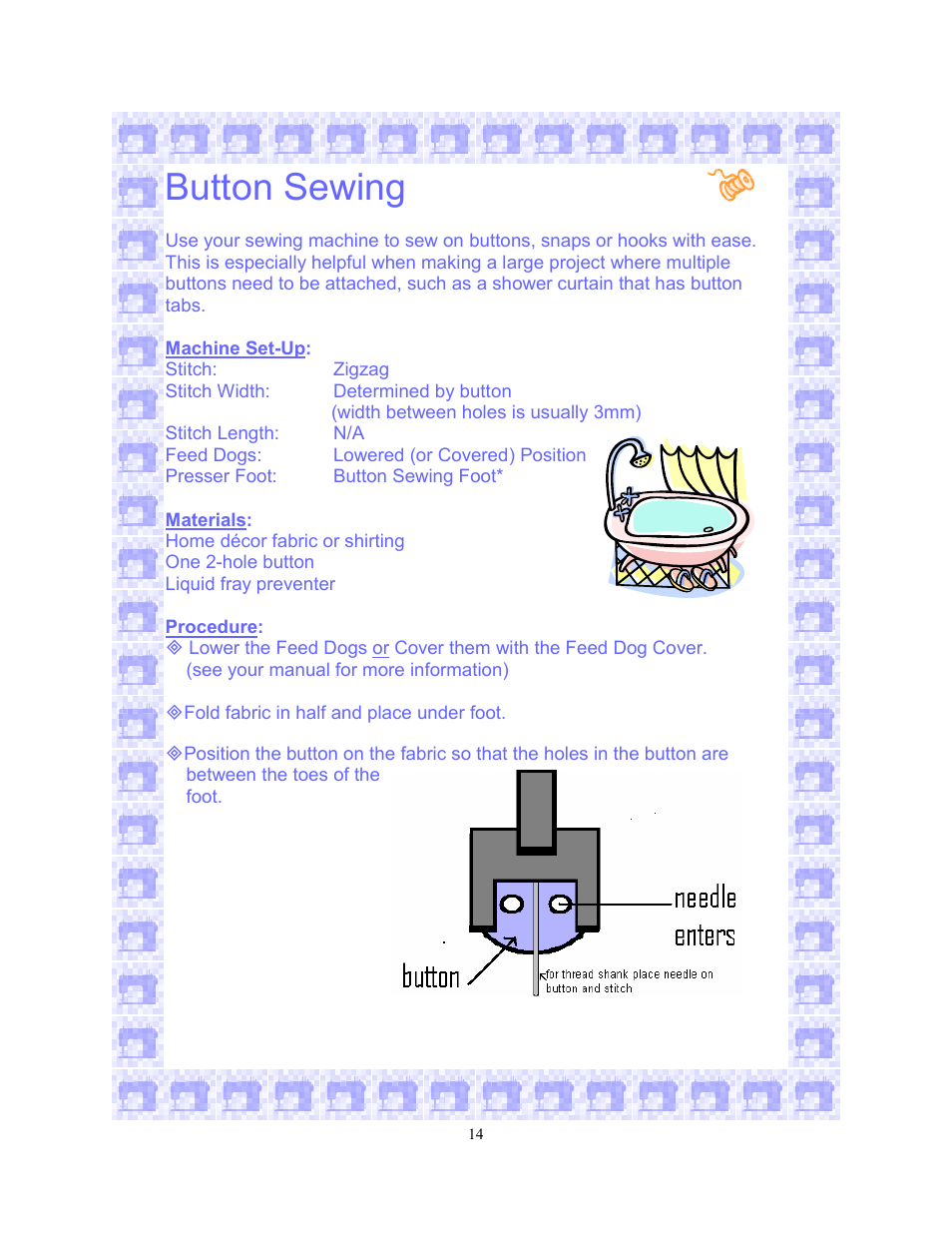 Button sewing | SINGER 6550-WORKBOOK Scholastic User Manual | Page 18 / 59