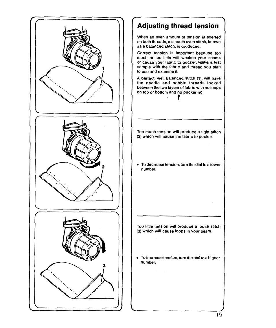 Adjusting thread tension | SINGER 6610 User Manual | Page 20 / 52