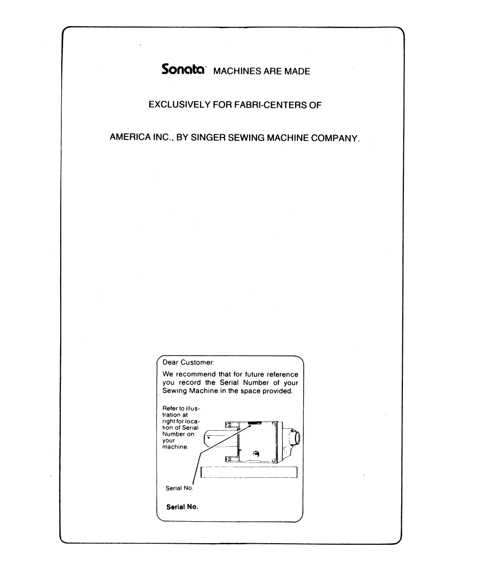 SINGER 6610 User Manual | Page 5 / 52