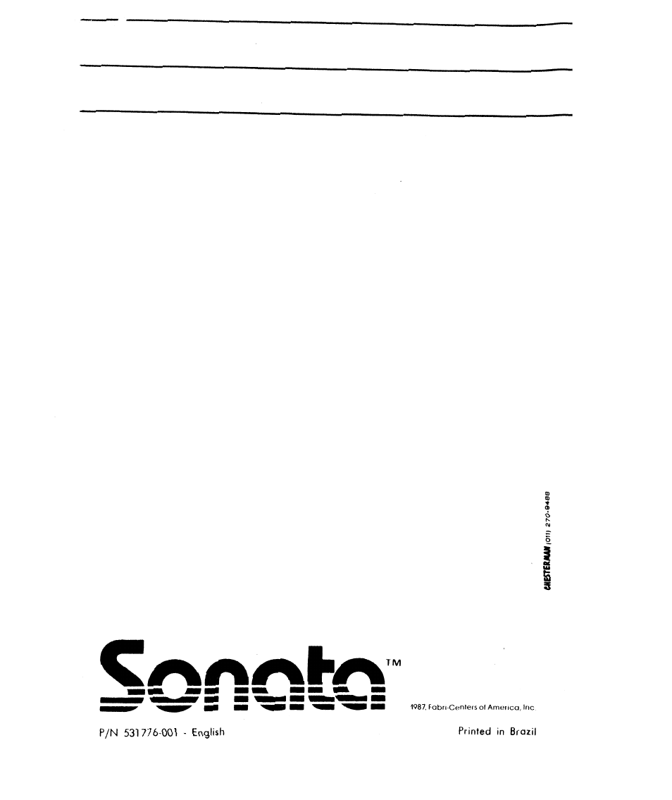 SINGER 6610 User Manual | Page 52 / 52