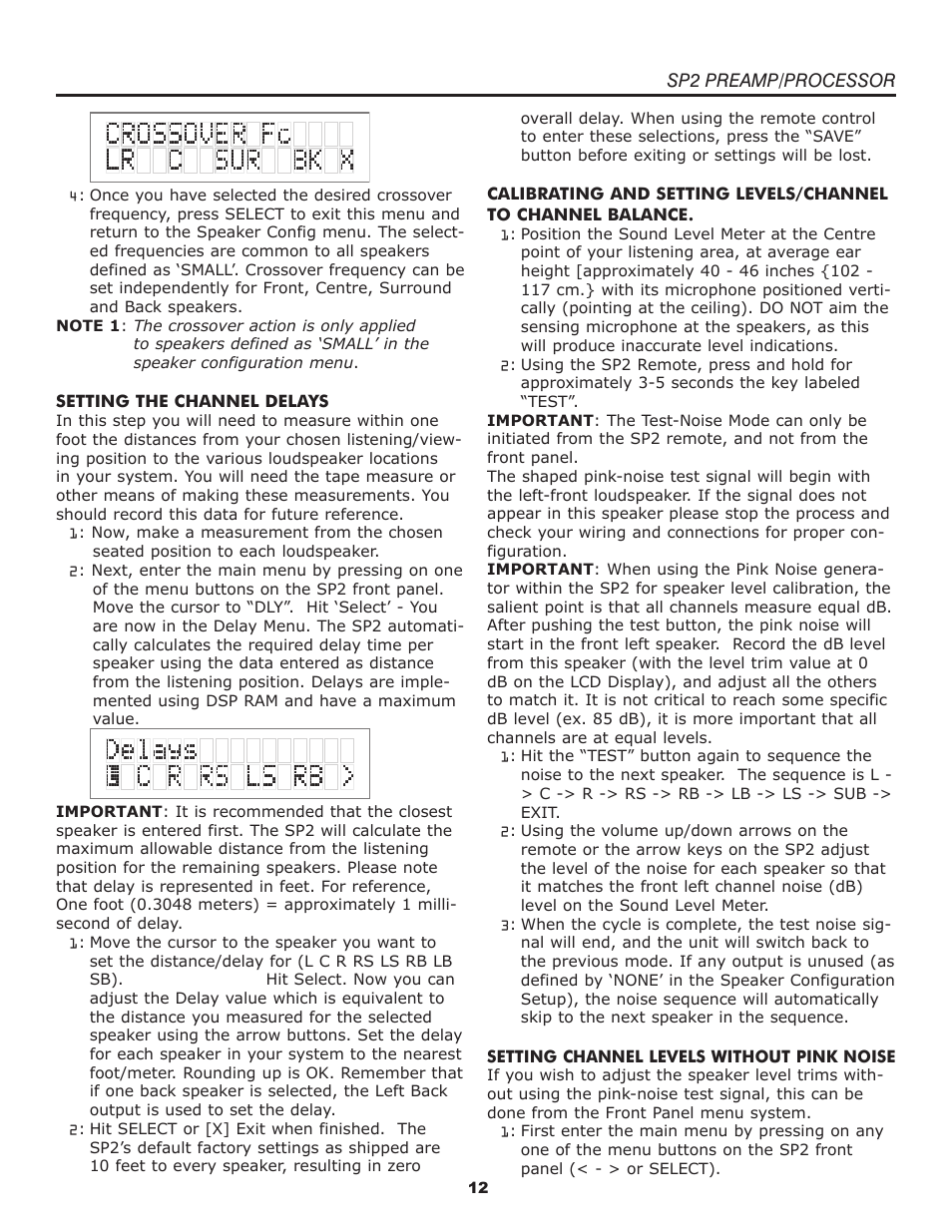 Bryston SP2 PREAMP User Manual | Page 13 / 20