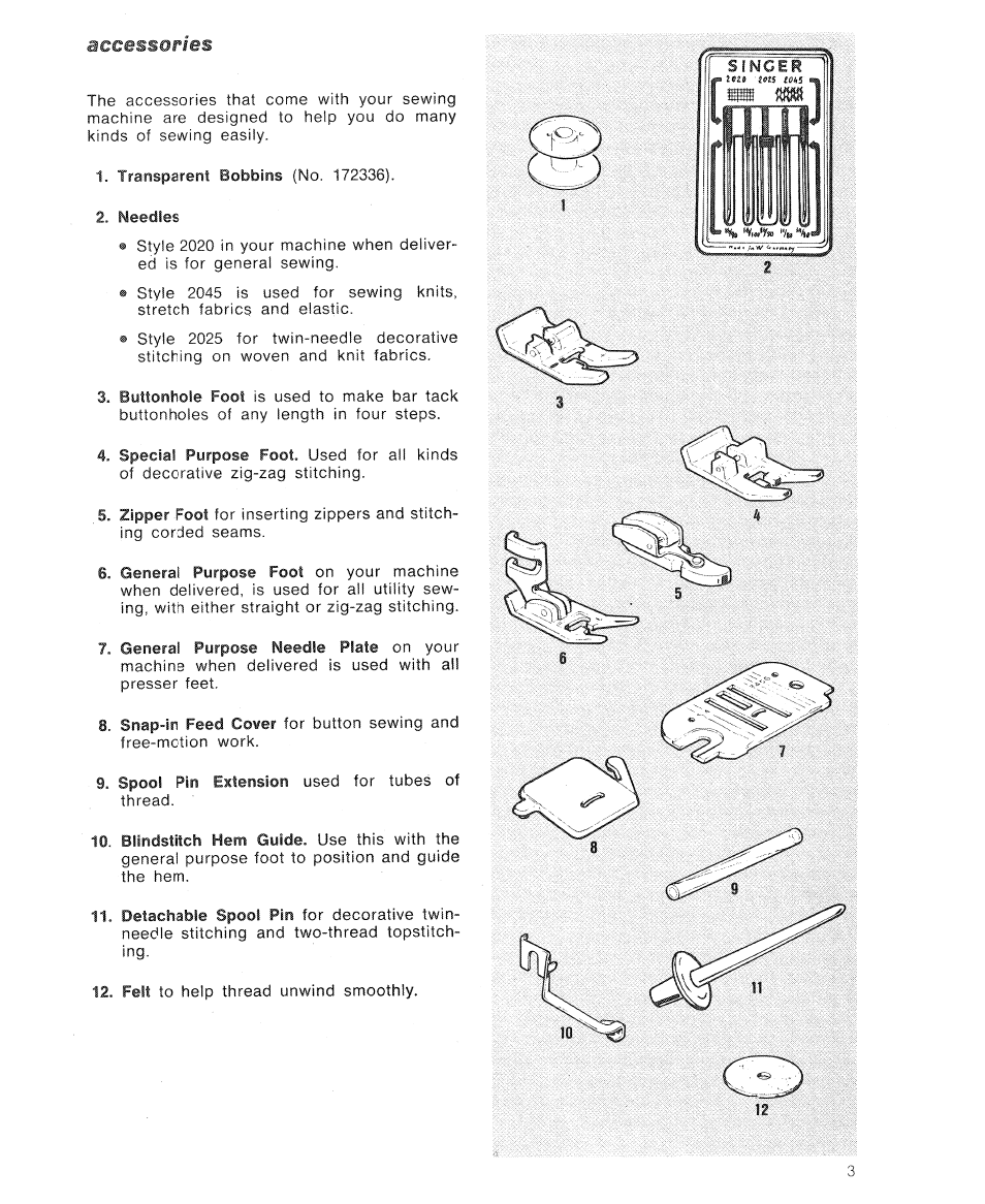 SINGER 7110 User Manual | Page 5 / 44