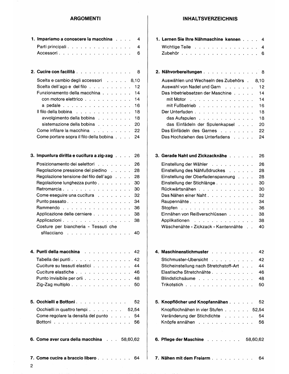 SINGER 7184 User Manual | Page 4 / 66