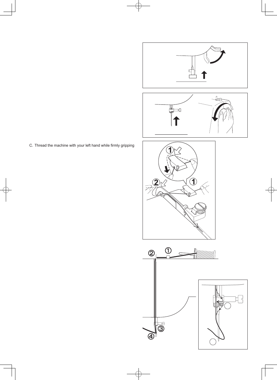 Threading the top thread | SINGER 7412 User Manual | Page 18 / 69