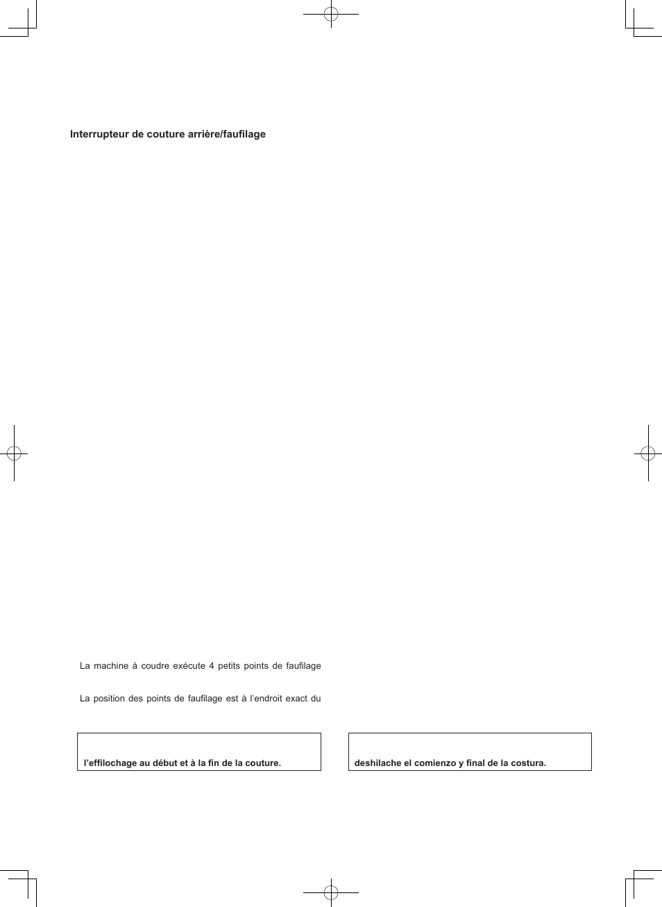 Touche de fonctionnement, Interruptor de funcionamiento | SINGER 7412 User Manual | Page 29 / 69