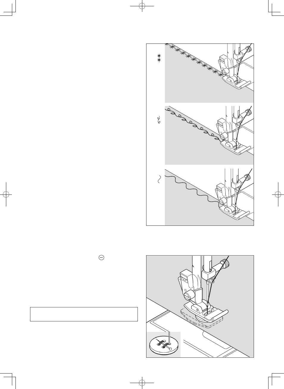 Continuous patterns, Sewing on a button | SINGER 7412 User Manual | Page 52 / 69