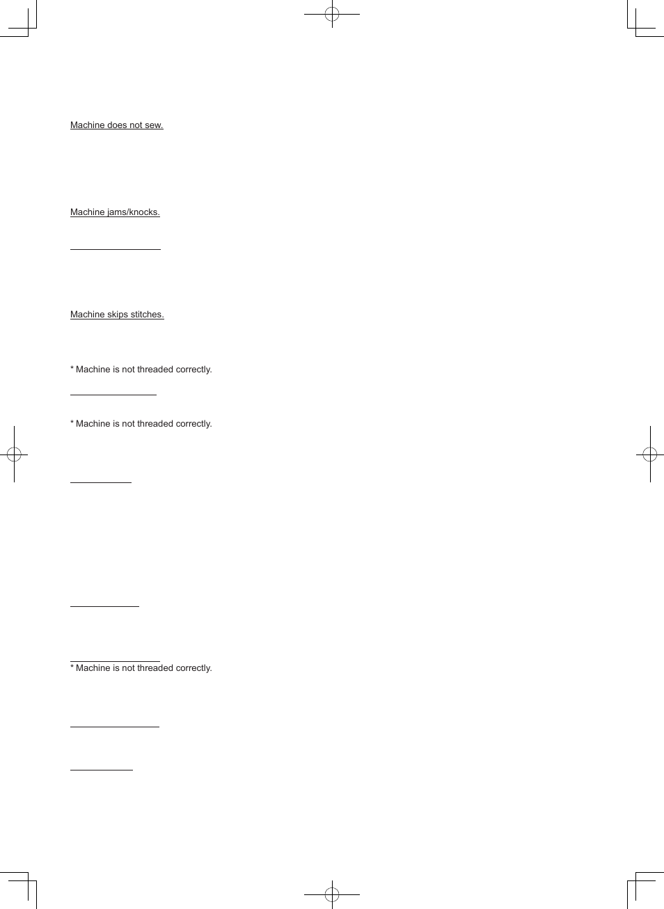 64 5. performance checklist | SINGER 7412 User Manual | Page 64 / 69