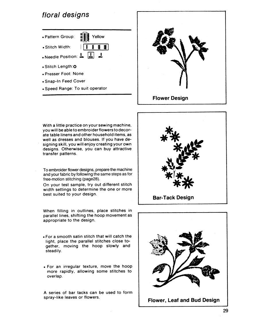 Floral designs, L i l i | SINGER 8019 User Manual | Page 31 / 56