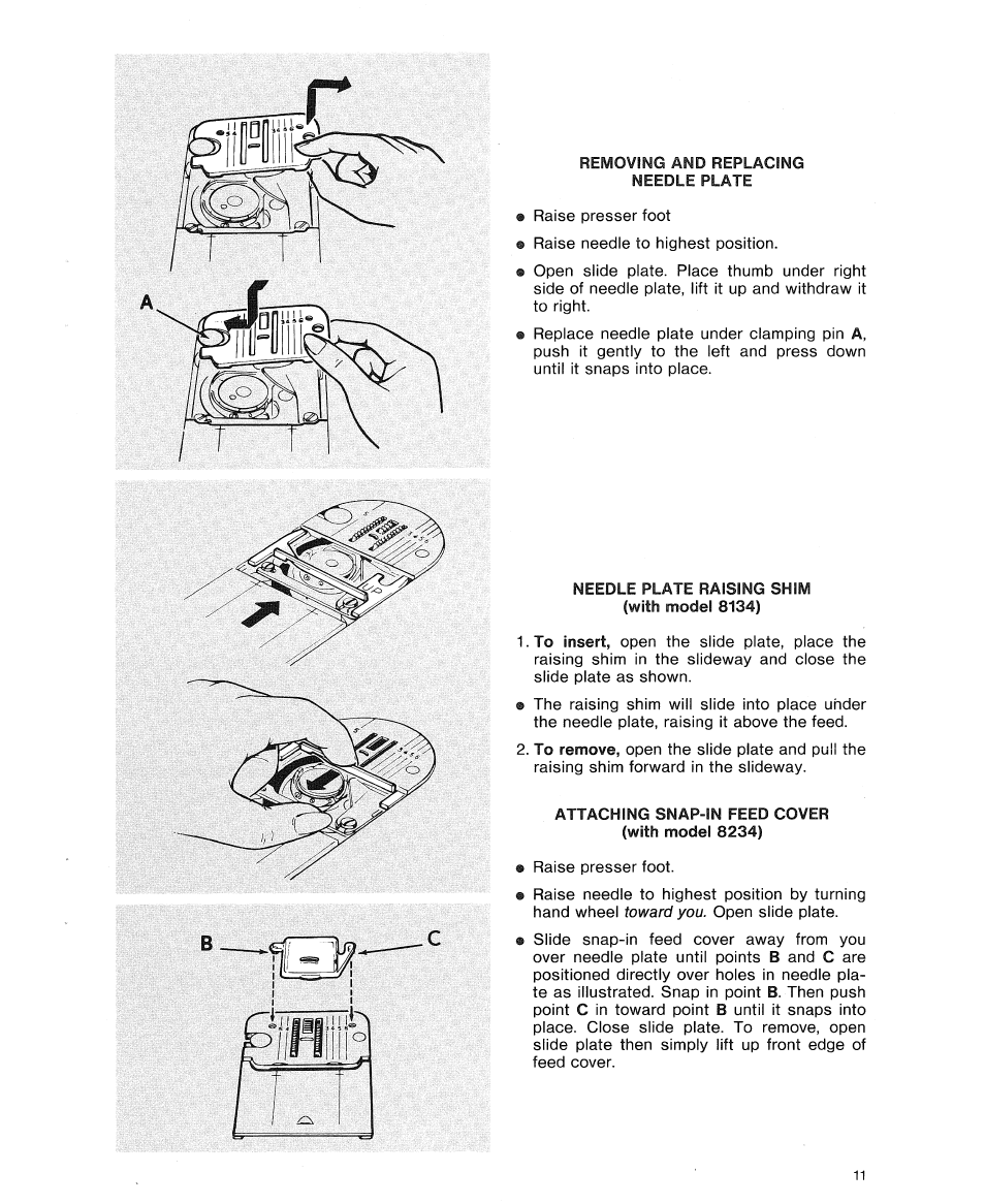 SINGER 8234 User Manual | Page 13 / 76