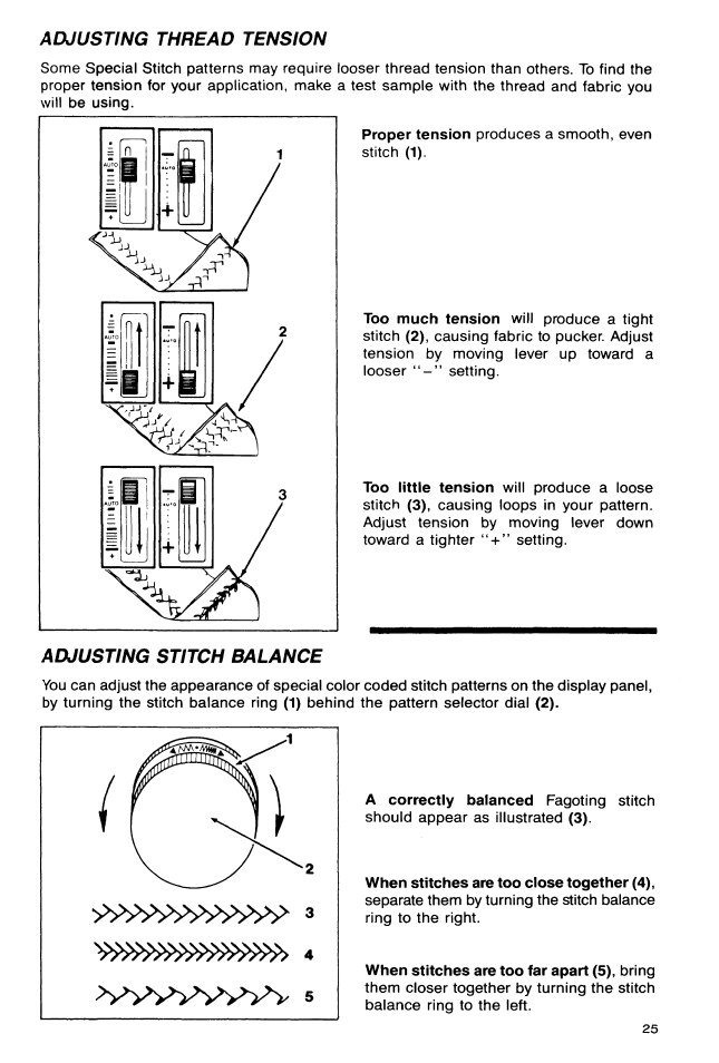 Adjusting stitch balance | SINGER 9113 User Manual | Page 27 / 48