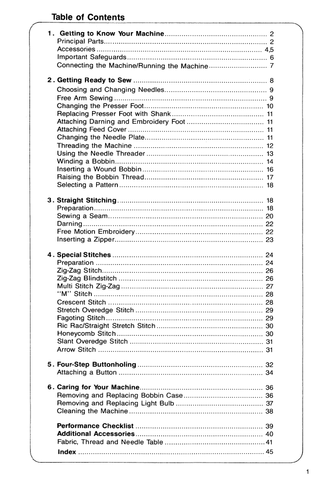 SINGER 9113 User Manual | Page 3 / 48