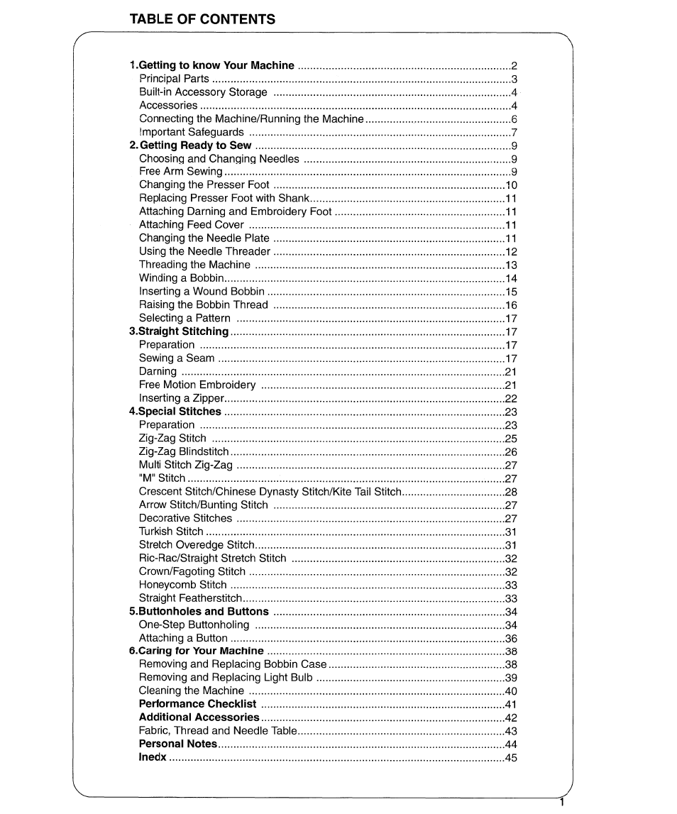 SINGER 9134 User Manual | Page 3 / 48