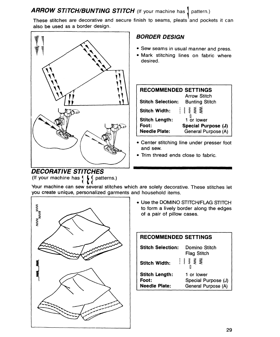 Border design | SINGER 9134 User Manual | Page 31 / 48