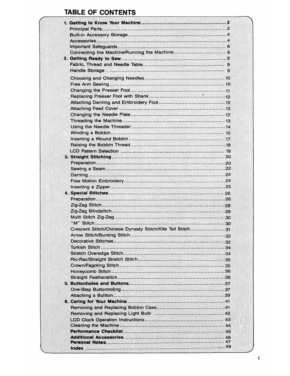 SINGER 7050 User Manual | Page 3 / 51