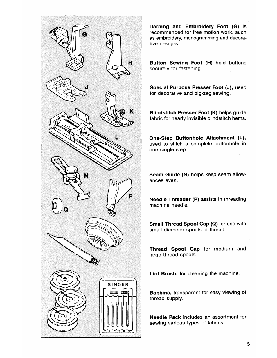 SINGER 7050 User Manual | Page 7 / 51