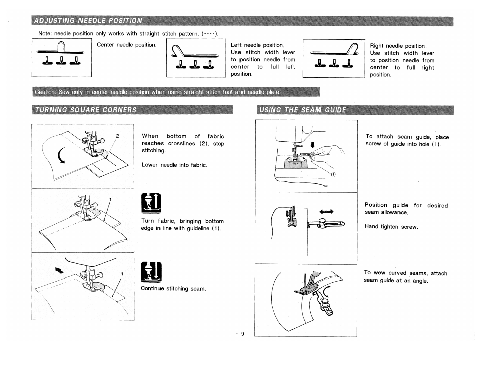 X j. jl jl j. j, Jl j. j | SINGER 9210 User Manual | Page 12 / 28