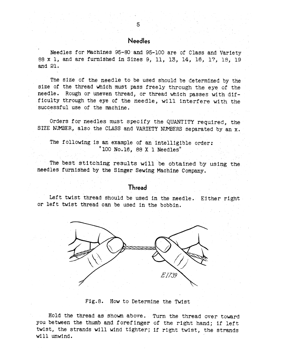 SINGER 95-100 User Manual | Page 7 / 28