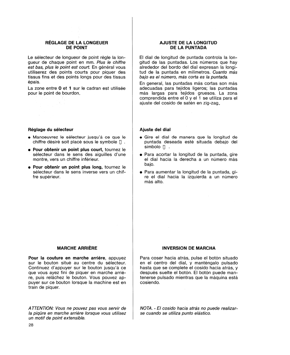 SINGER 9618 User Manual | Page 30 / 74